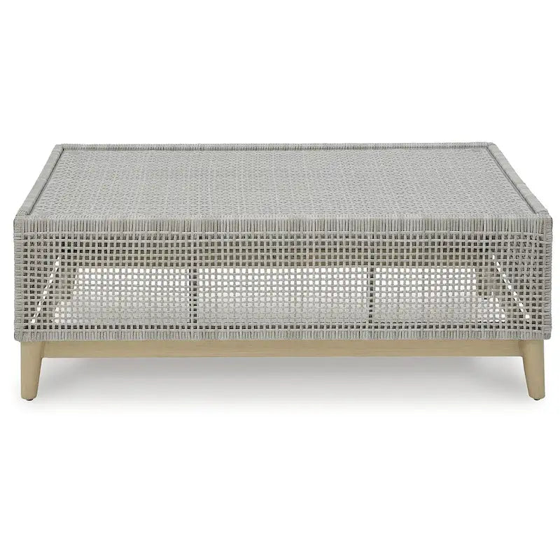 Signature Design by Ashley Seton Creek Gray Outdoor Coffee Table - 49.88  W x 28  D x 18  H