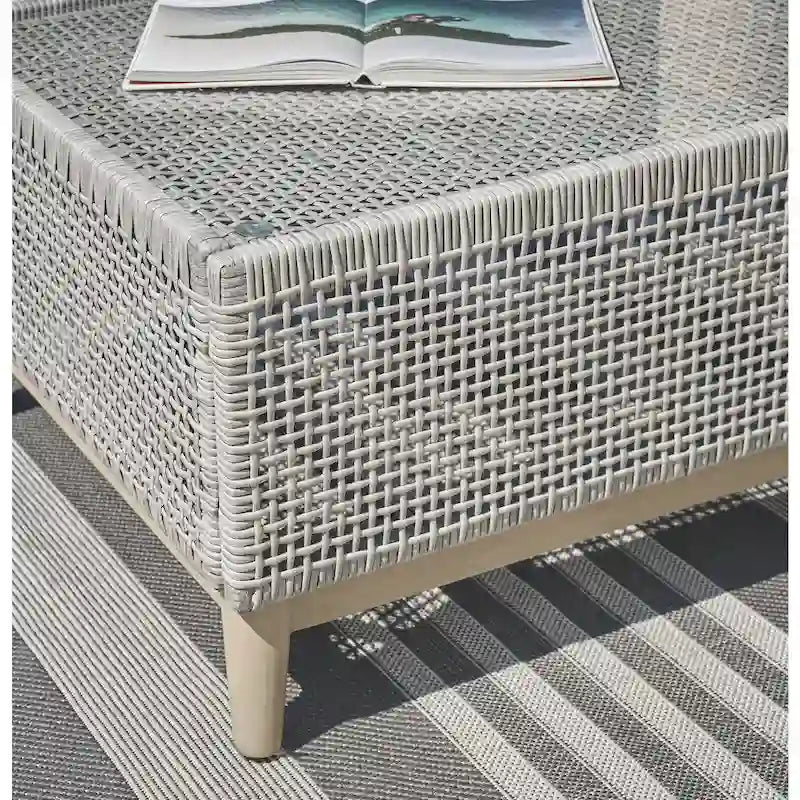 Signature Design by Ashley Seton Creek Gray Outdoor Coffee Table - 49.88  W x 28  D x 18  H