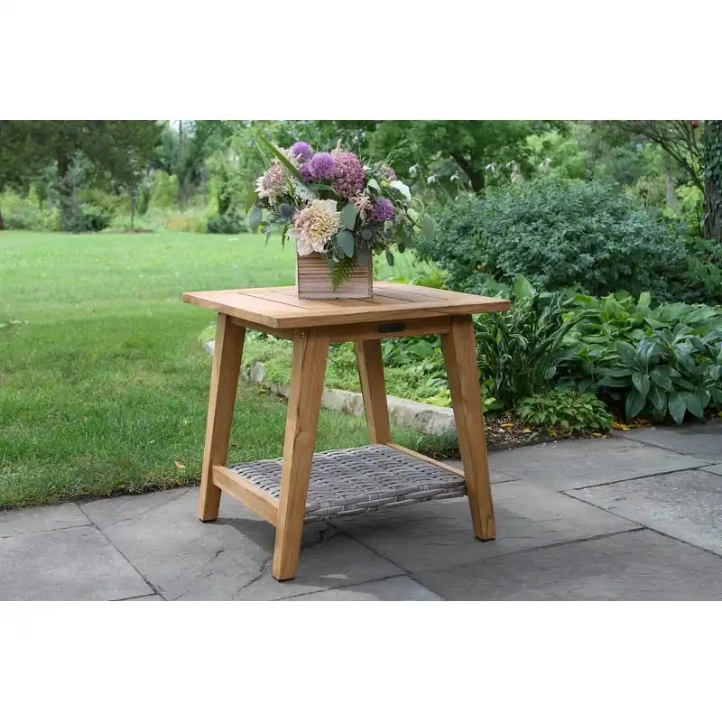 Samera 6 pc. Teak and Wicker Storage Set