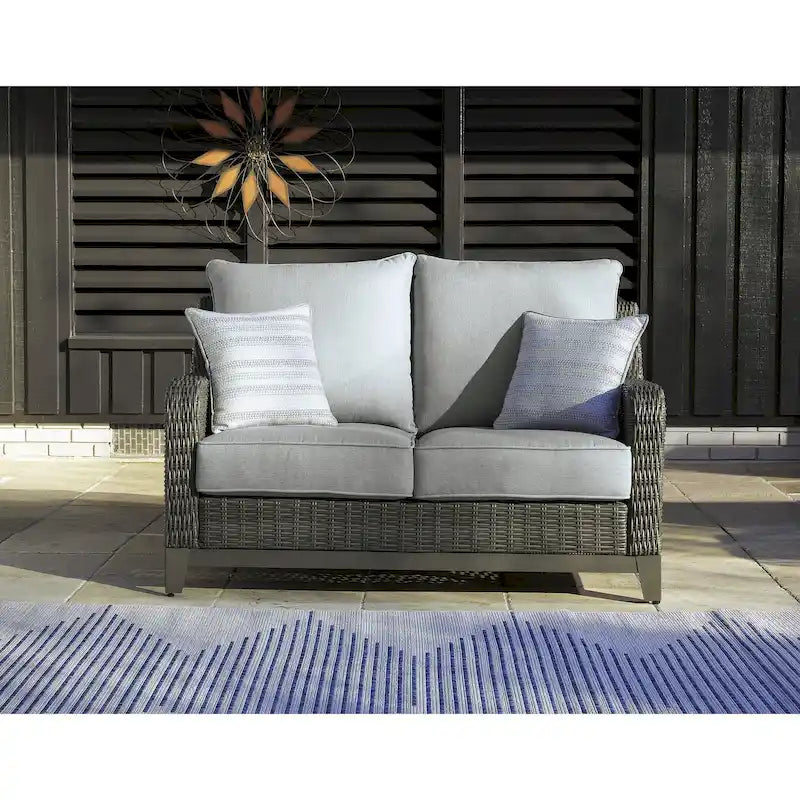 Signature Design by Ashley Elite Park Outdoor Loveseat - 57 W x 36 D x 33 H