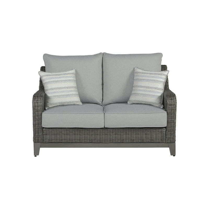 Signature Design by Ashley Elite Park Outdoor Loveseat - 57 W x 36 D x 33 H