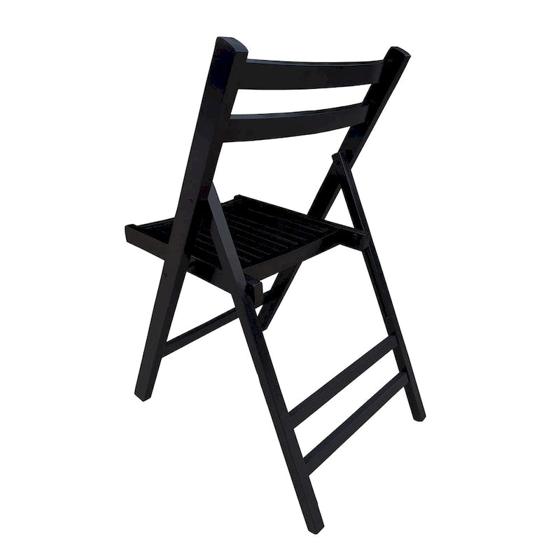Furniture Slatted Wood Folding Special Event Chair,Set of 4