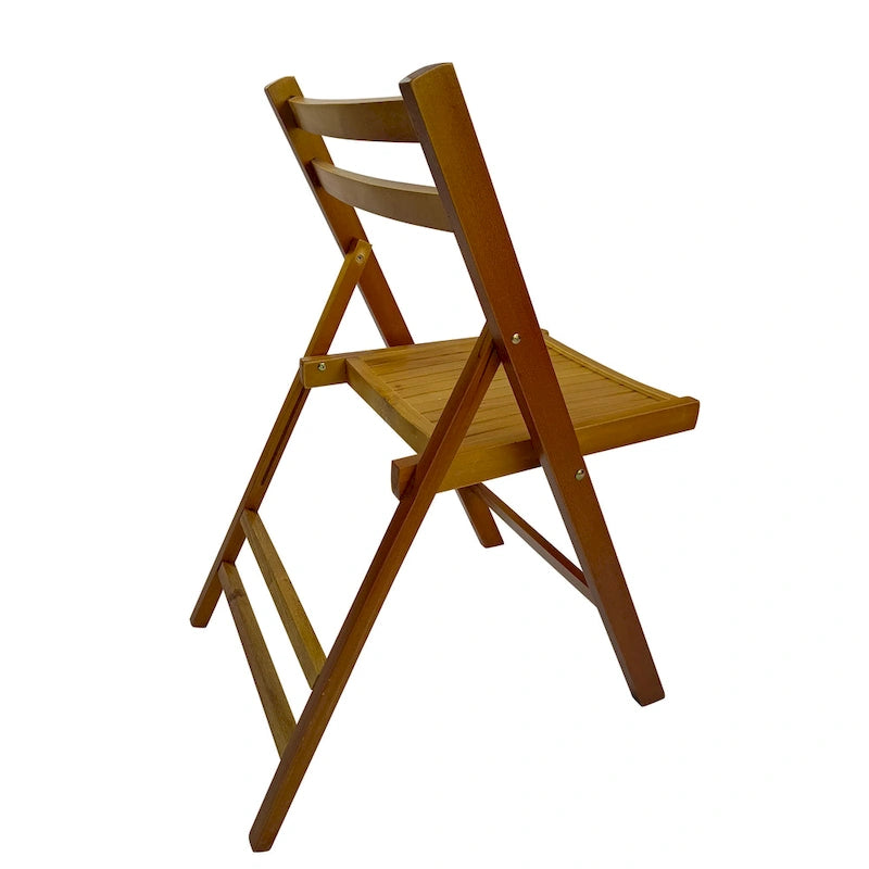 Furniture Slatted Wood Folding Special Event Chair,Set of 4