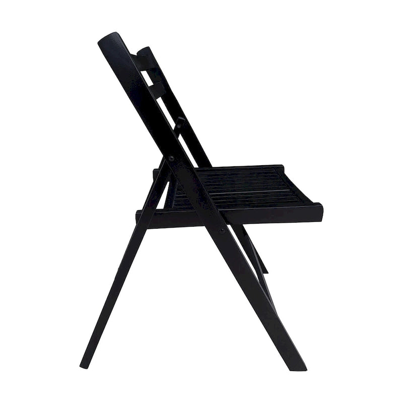 Furniture Slatted Wood Folding Special Event Chair,Set of 4
