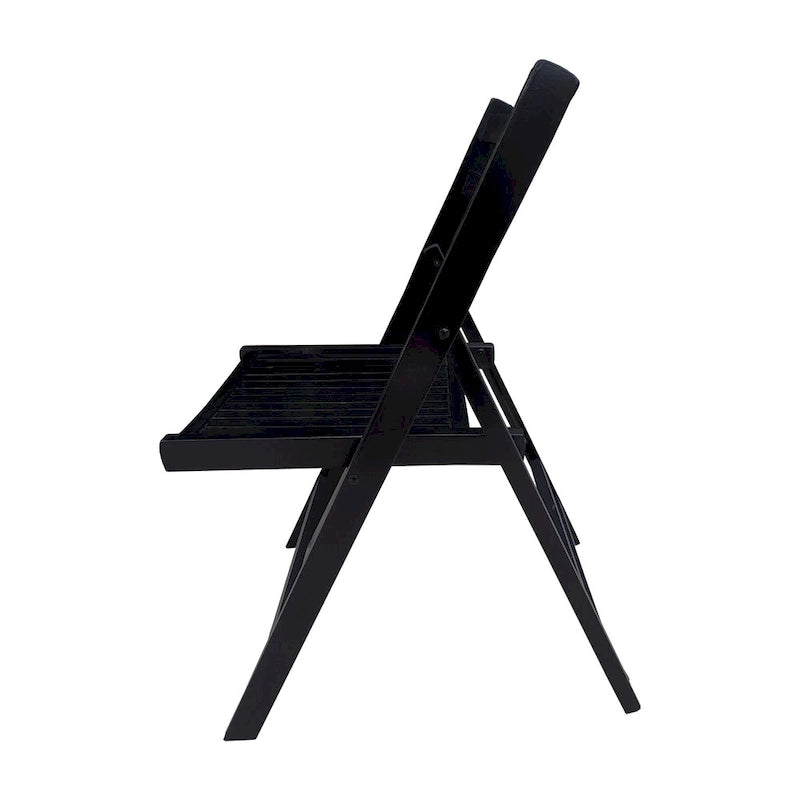Furniture Slatted Wood Folding Special Event Chair,Set of 4