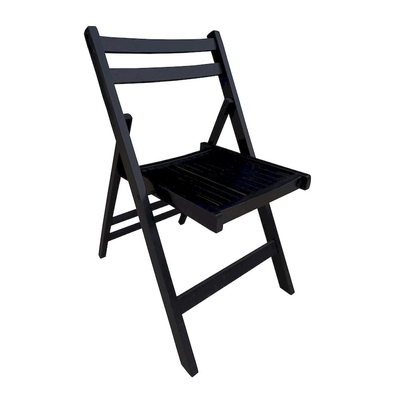 Furniture Slatted Wood Folding Special Event Chair,Set of 4