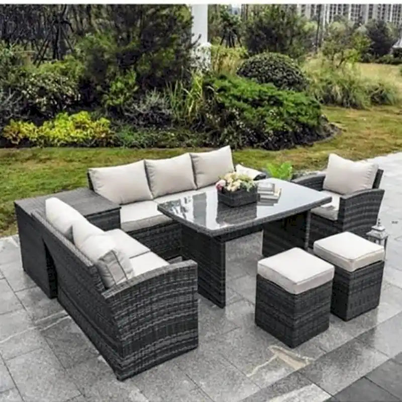 Moda 7-Piece Outdoor Sofa Set Wicker Patio Sectional Furniture