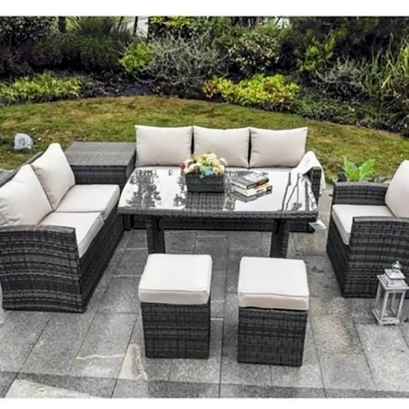 Moda 7-Piece Outdoor Sofa Set Wicker Patio Sectional Furniture