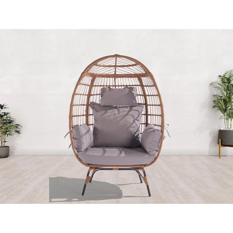 Outdoor Garden Rattan Egg Swing Chair Hanging Chair
