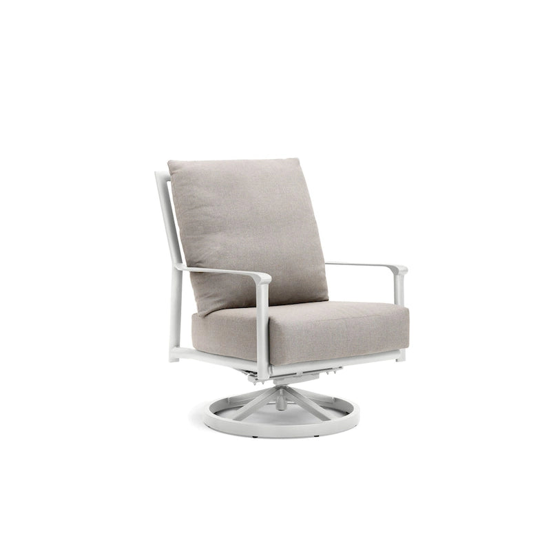 Aspen Cushion Outdoor Resort-Grade Sunbrella High Back Swivel Rocker Lounge Chair