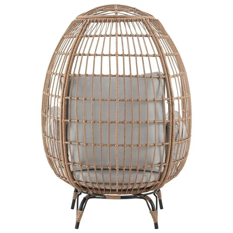 Manhattan Comfort Spezia Freestanding Rattan Outdoor Egg Chair