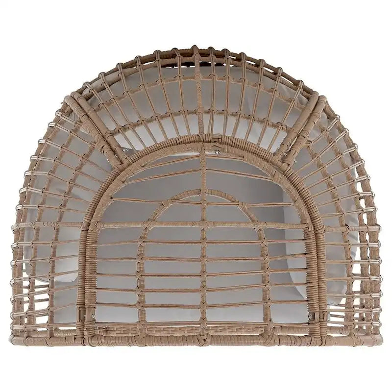 Manhattan Comfort Spezia Freestanding Rattan Outdoor Egg Chair