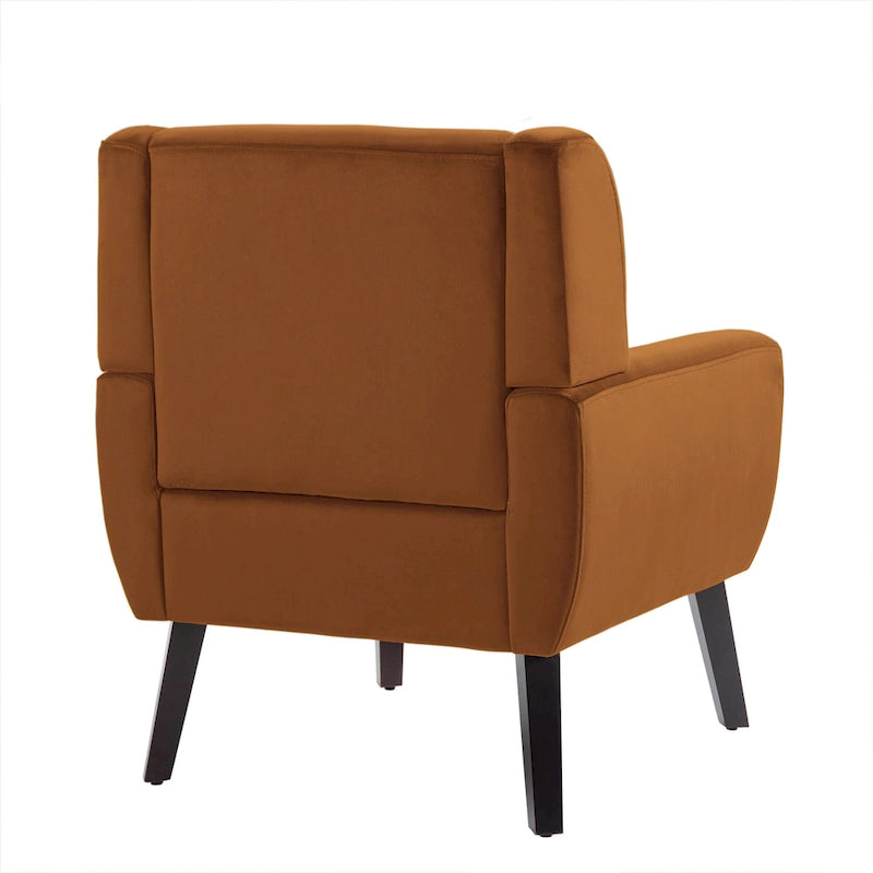 Velvet Tufted Accent Armchair – Blue / Purple / Green / Gray / Orange / Royal Blue / Retro Green / Pink, Single Seat