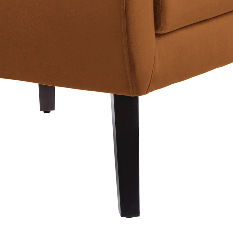 Velvet Tufted Accent Armchair – Blue / Purple / Green / Gray / Orange / Royal Blue / Retro Green / Pink, Single Seat