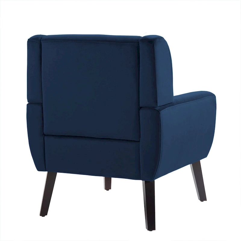 Velvet Tufted Accent Armchair – Blue / Purple / Green / Gray / Orange / Royal Blue / Retro Green / Pink, Single Seat