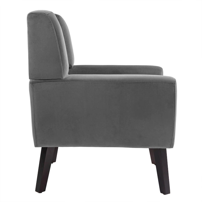 Velvet Tufted Accent Armchair – Blue / Purple / Green / Gray / Orange / Royal Blue / Retro Green / Pink, Single Seat