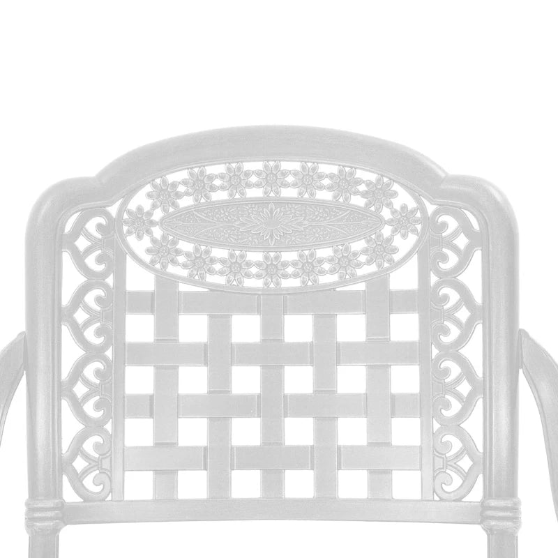 Clihome Cast Aluminum Patio Dining Chairs (Set of 2)