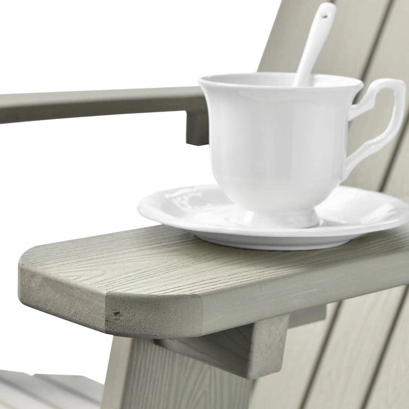 OVIOS Plastic Wood Adirondack Outdoor Patio Chair Set of 2