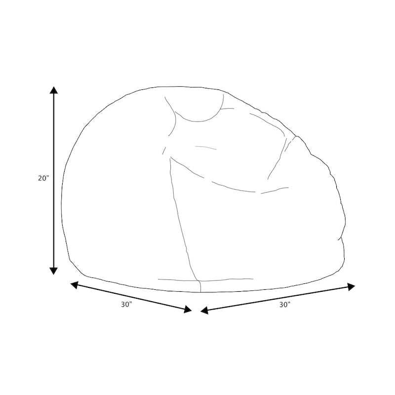 Sorra Home Bean Bag Chair - 30 x 30 x 20 inches