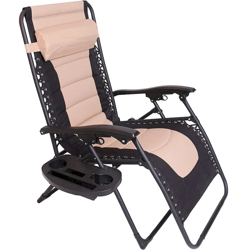 Outdoor Pool Patio Beach Yard Garden Oversized Padded Zero Gravity Chair