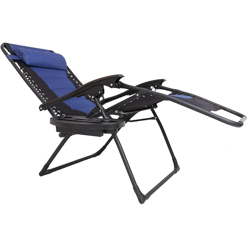 Outdoor Pool Patio Beach Yard Garden Oversized Padded Zero Gravity Chair