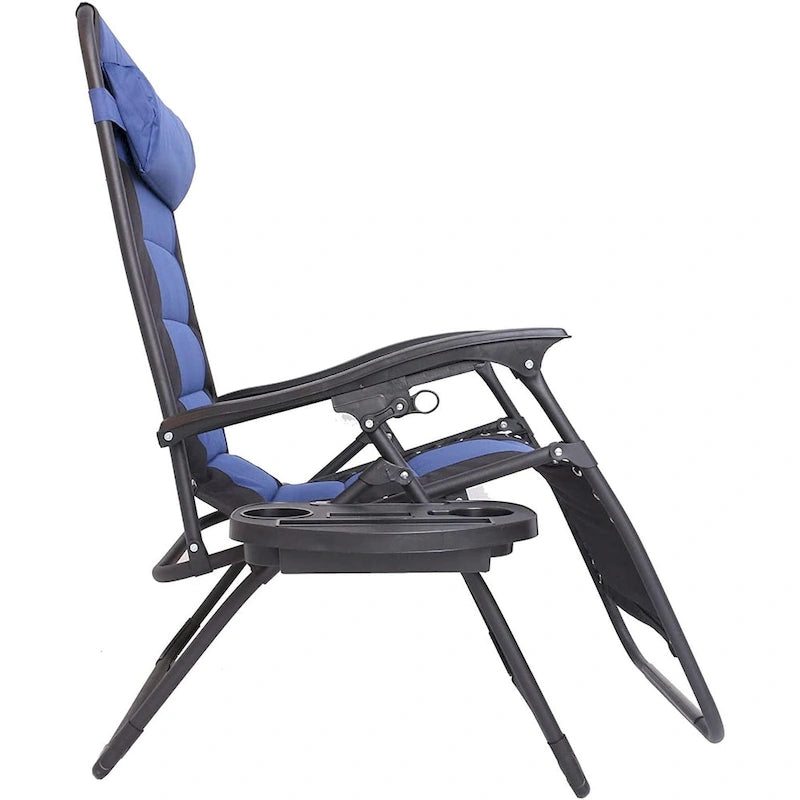 Outdoor Pool Patio Beach Yard Garden Oversized Padded Zero Gravity Chair