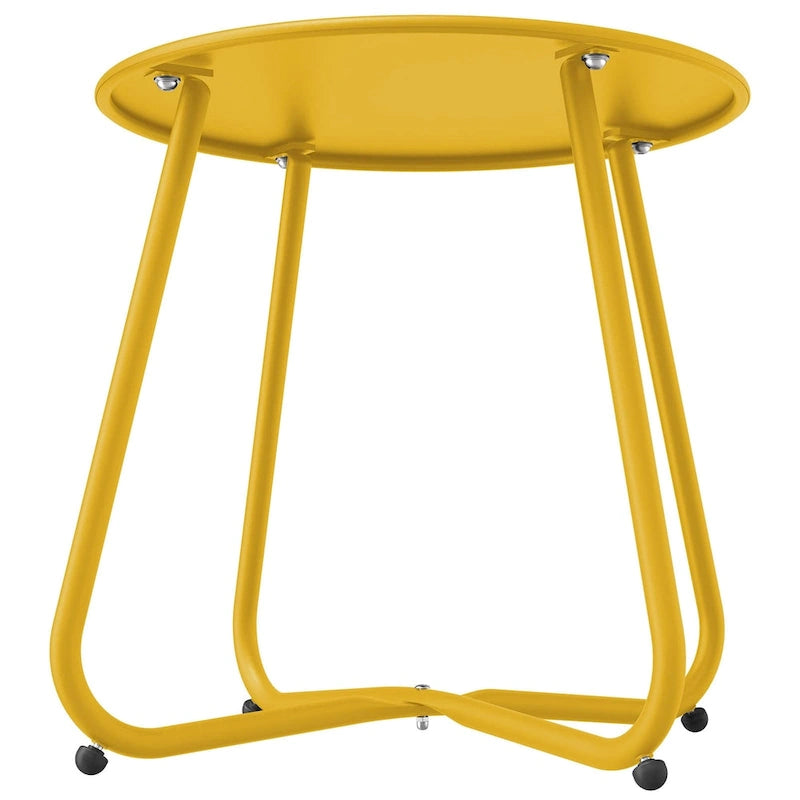 Round Steel Outdoor Side Table
