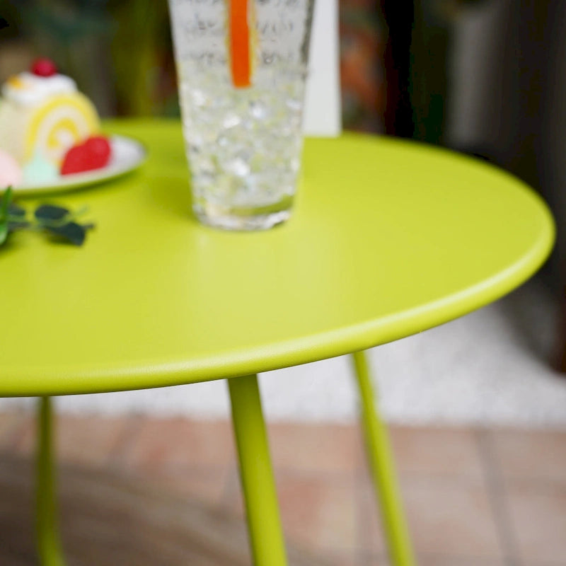 Round Steel Outdoor Side Table