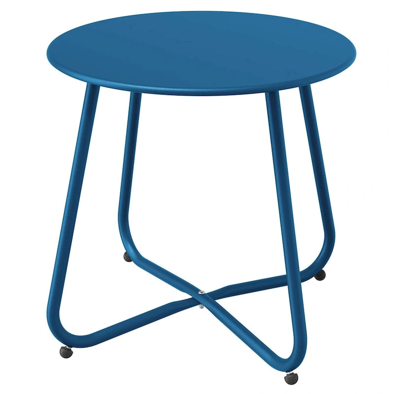 Round Steel Outdoor Side Table