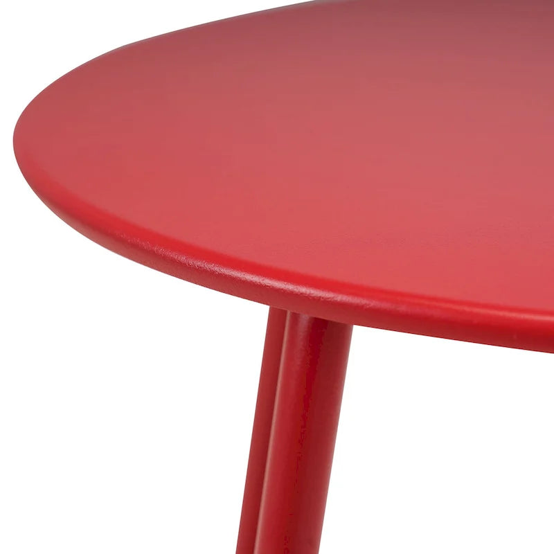 Round Steel Outdoor Side Table