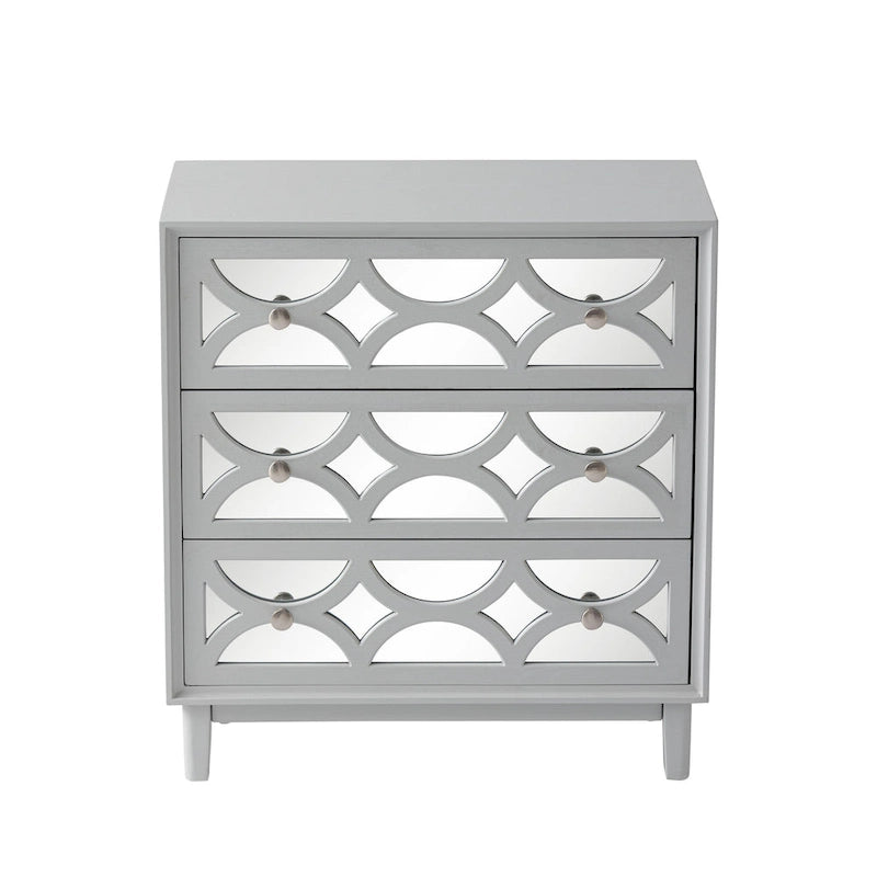 Mirror Front Nightstand with Drawer – 2-Drawer / 3-Drawer