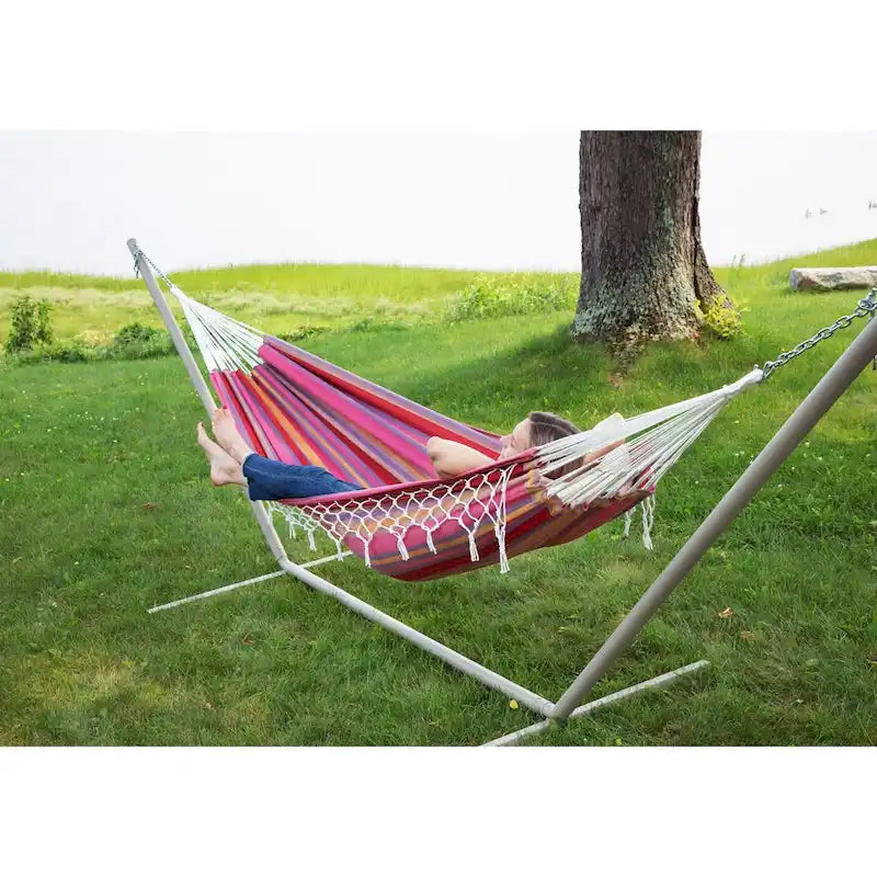 Brazilian Patio Hammock Cotton Outdoor Swing Chair