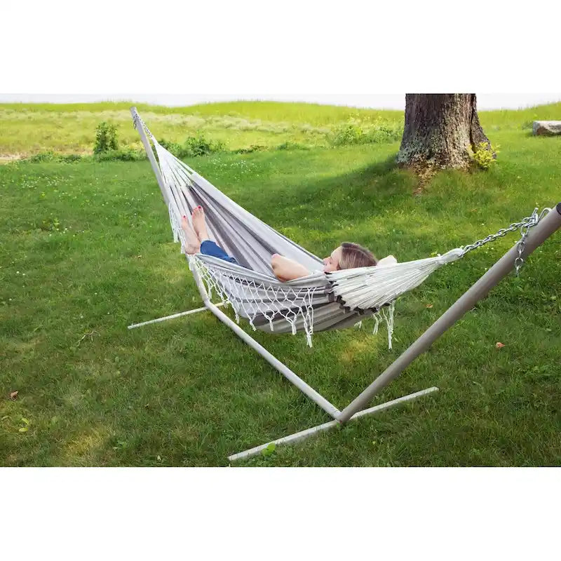 Brazilian Patio Hammock Cotton Outdoor Swing Chair