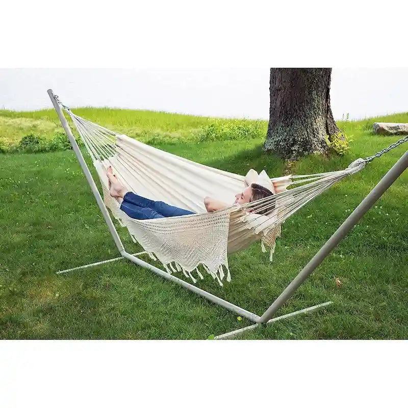 Brazilian Patio Hammock Cotton Outdoor Swing Chair