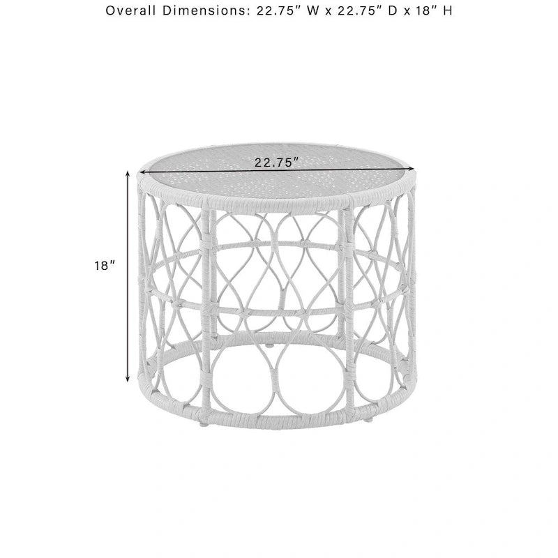 Juniper 2Pc Outdoor Wicker Conversation Set - 67 x54.5 x36