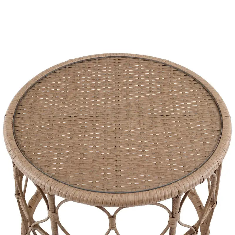 Juniper 2Pc Outdoor Wicker Conversation Set - 67 x54.5 x36