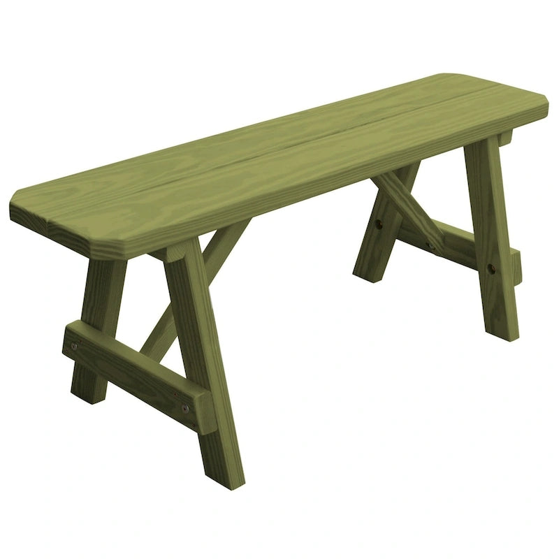 Pressure Treated Pine 4' Traditional Bench