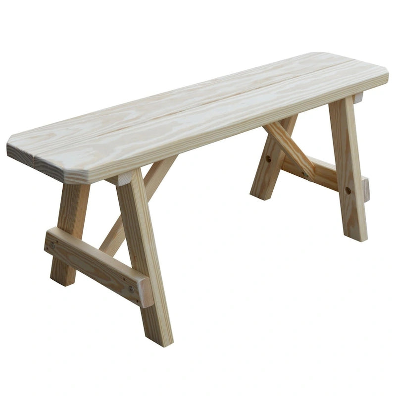 Pressure Treated Pine 4' Traditional Bench