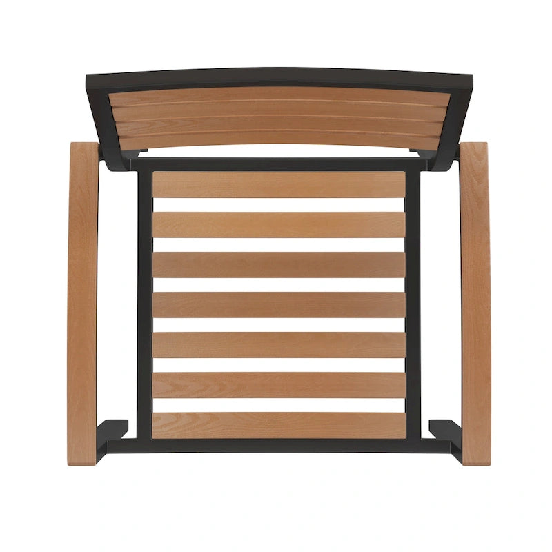Patio Set wirh 35  Table, 2 Chairs, and Umbrella with Base - 35.25 W x 35.25 D x 29.5 H