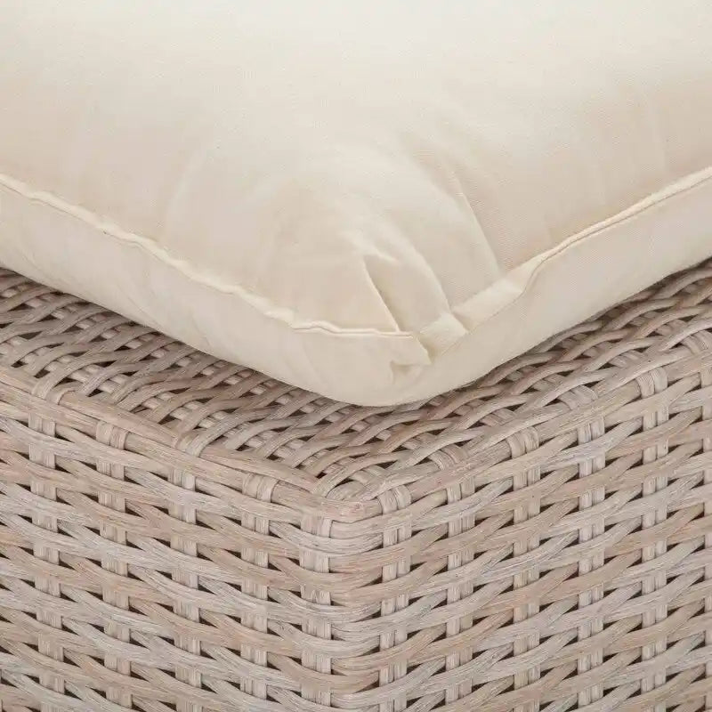 Cali Natural Wicker Outdoor Armless Chair
