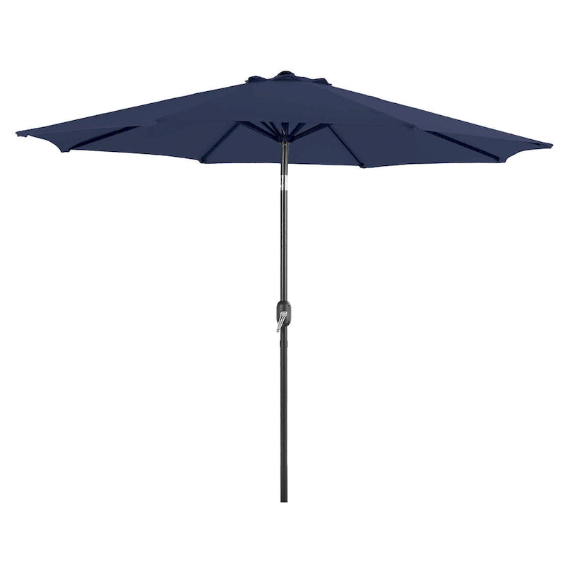 Patio 5-piece Dining Set, 1 Square 37  Metal Table with Umbrella Hole and 4 Rattan Chairs with Cushion