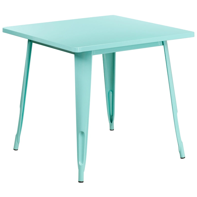 31.5  Square Metal Indoor-Outdoor Table