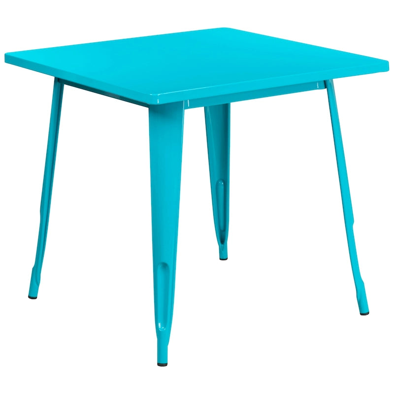 31.5  Square Metal Indoor-Outdoor Table