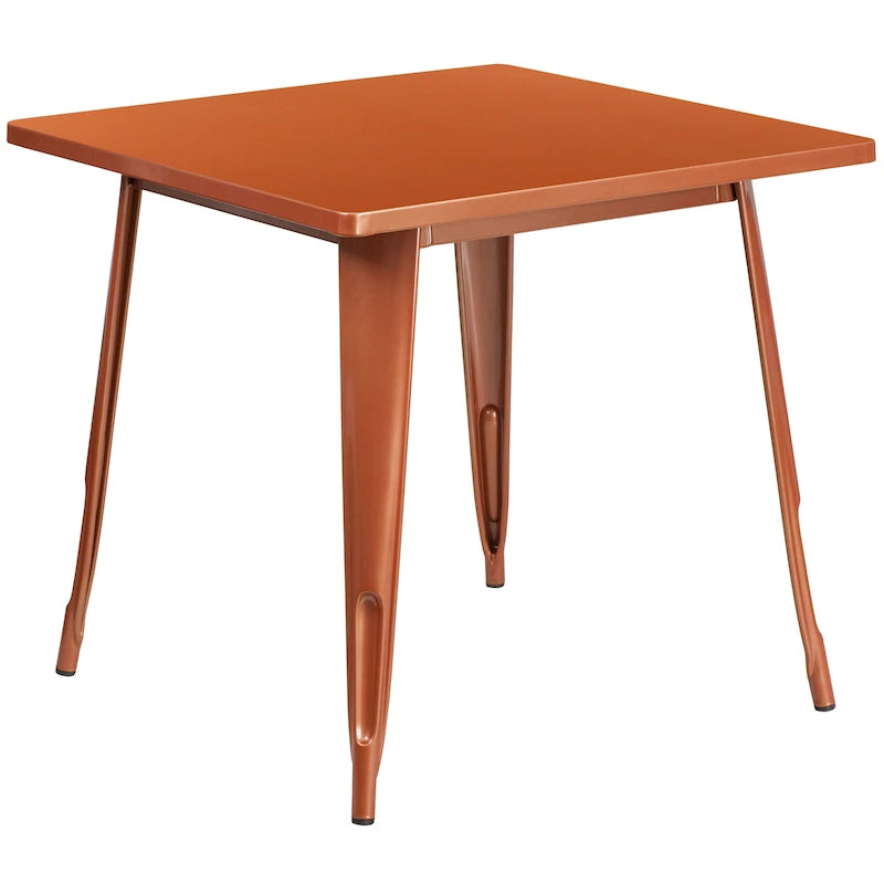 31.5  Square Metal Indoor-Outdoor Table