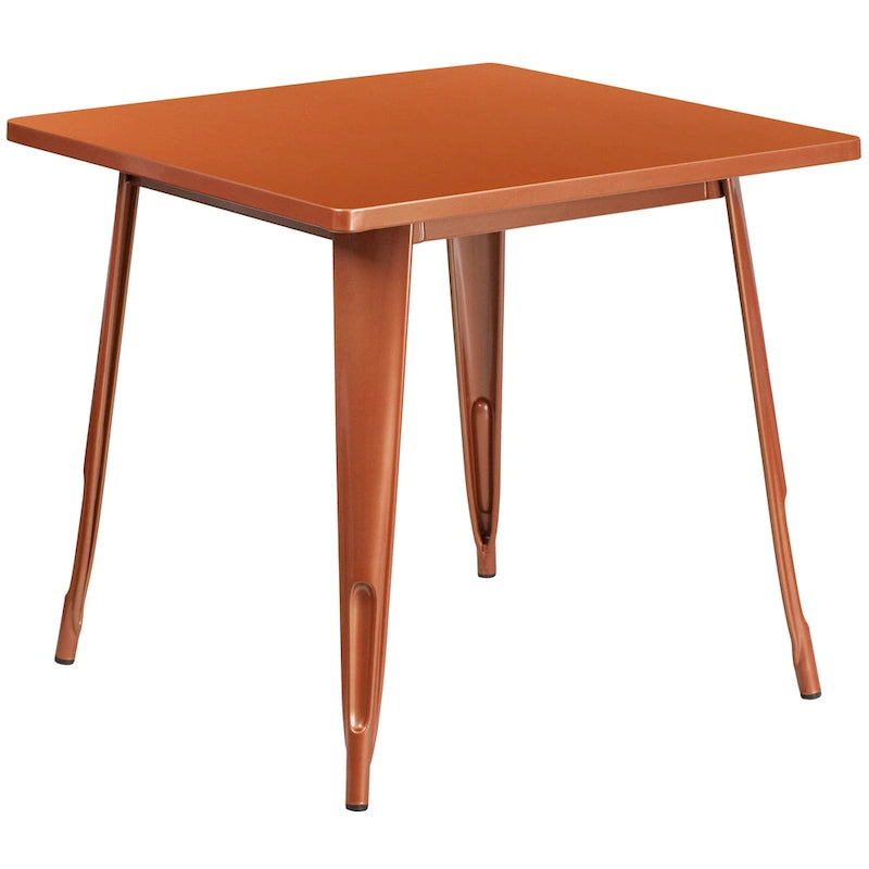 31.5  Square Metal Indoor-Outdoor Table