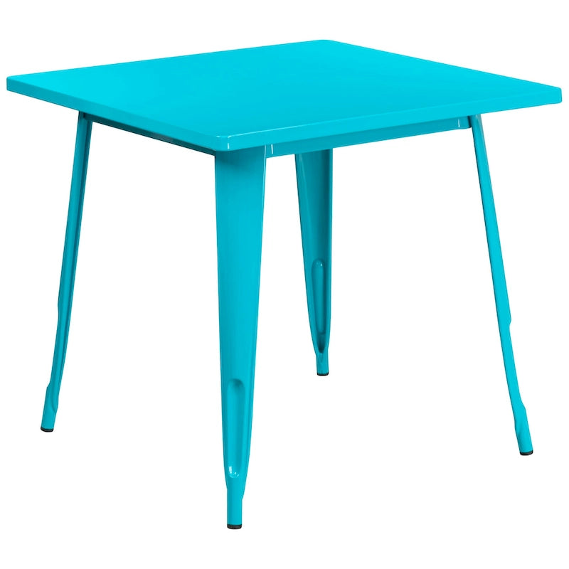 31.5  Square Metal Indoor-Outdoor Table
