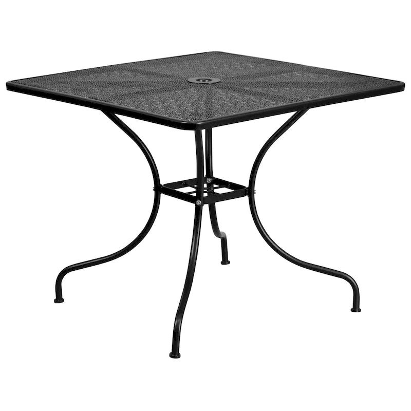 Steel 5-piece 35.5-inch Square Indoor-Outdoor Dining Set