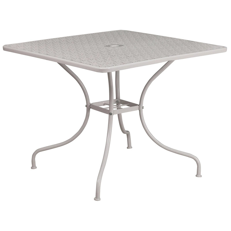 Steel 5-piece 35.5-inch Square Indoor-Outdoor Dining Set