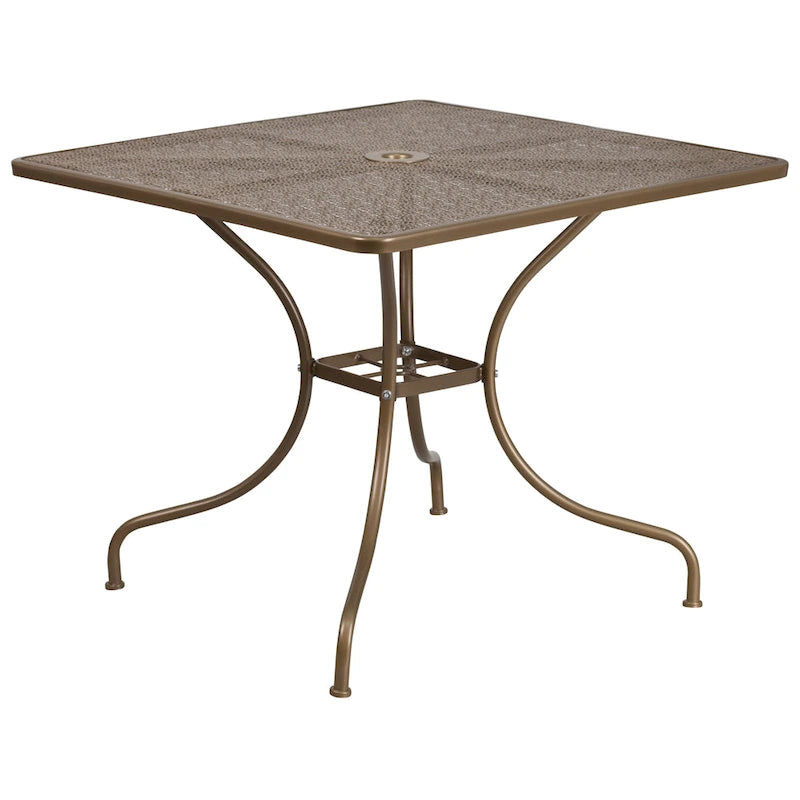 Steel 5-piece 35.5-inch Square Indoor-Outdoor Dining Set