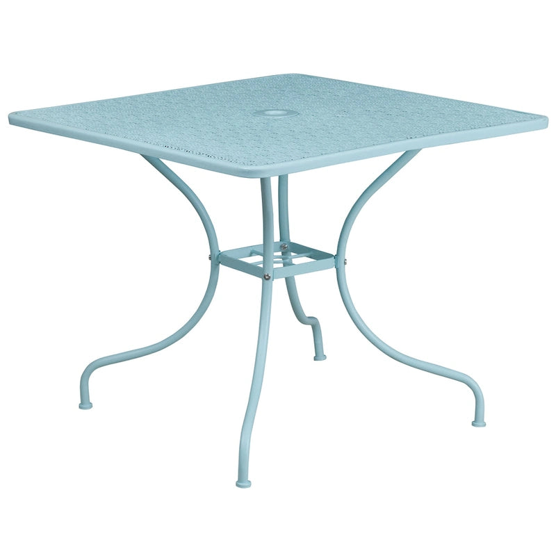 Steel 5-piece 35.5-inch Square Indoor-Outdoor Dining Set
